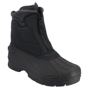 Totes Men Wide Width Boot Waterproof Rain Boot Black Size 9W